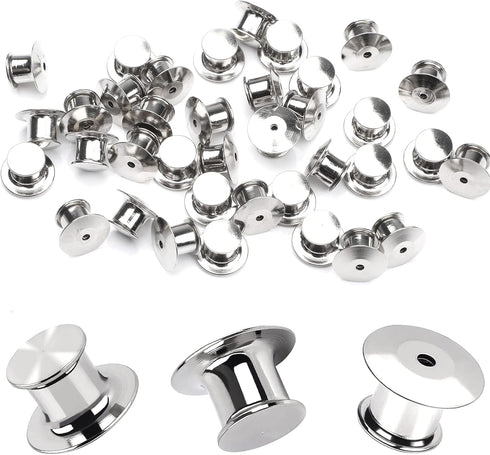 55 Pieces Metal Pin Backs Locking Pin Keepers Locking Clasp...